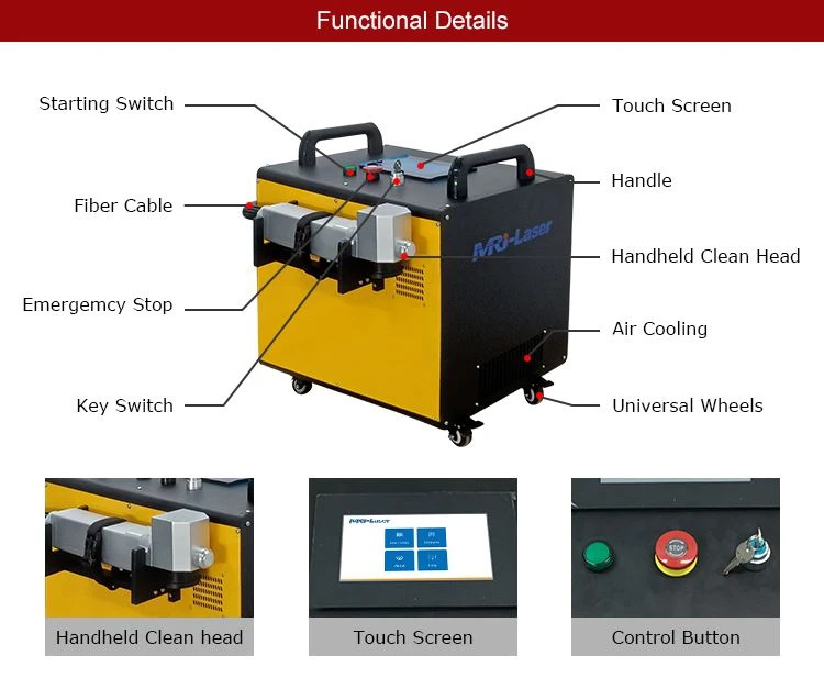 MRJ-Laser portable rust removal machine details